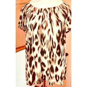 Style & Co Leopard Style Top